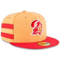 Men's Tampa Bay Buccaneers New Era Orange/Red 2018 NFL Sideline Home Historic 59FIFTY Fitted Hat 3058376